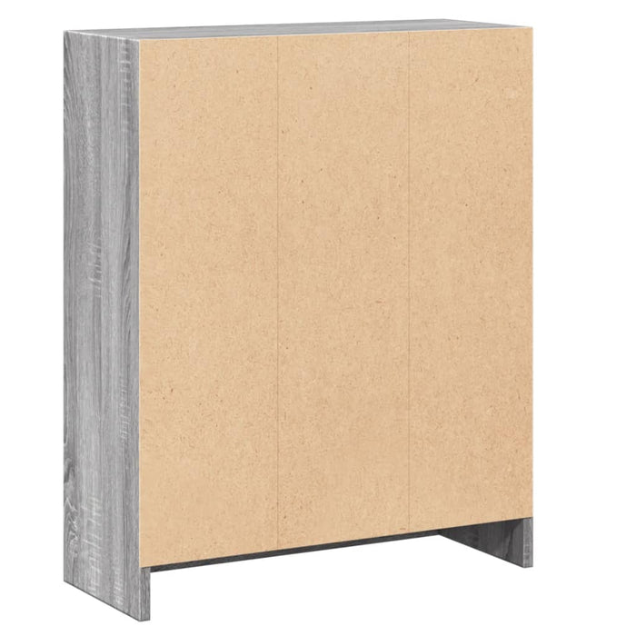 Bibliotecă, gri sonoma, 60x24x76 cm, lemn prelucrat - WALTI WALTI