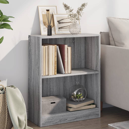 Bibliotecă, gri sonoma, 60x24x76 cm, lemn prelucrat - WALTI WALTI
