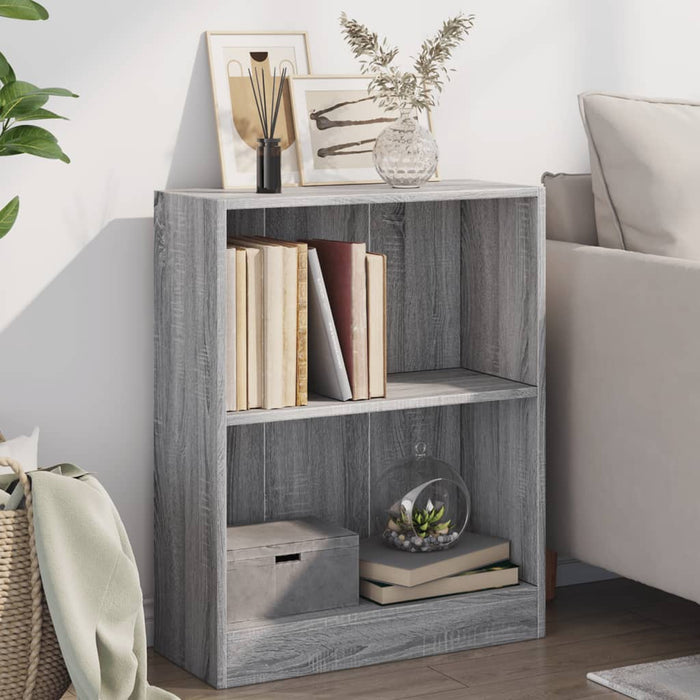 Bibliotecă, gri sonoma, 60x24x76 cm, lemn prelucrat - WALTI WALTI