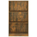 Bibliotecă, stejar fumuriu, 60x24x109 cm, lemn prelucrat - WALTI WALTI