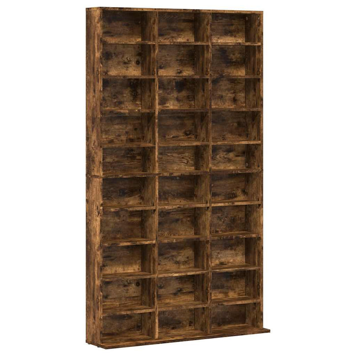 Dulap CD-uri, stejar fumuriu, 102x23x177,5 cm, lemn prelucrat WALTI