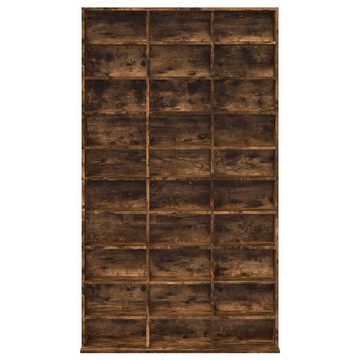 Dulap CD-uri, stejar fumuriu, 102x23x177,5 cm, lemn prelucrat WALTI