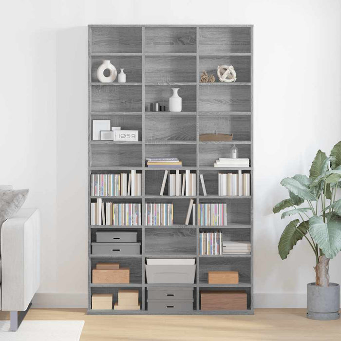 Dulap CD-uri, sonoma gri, 102x23x177,5 cm, lemn prelucrat WALTI