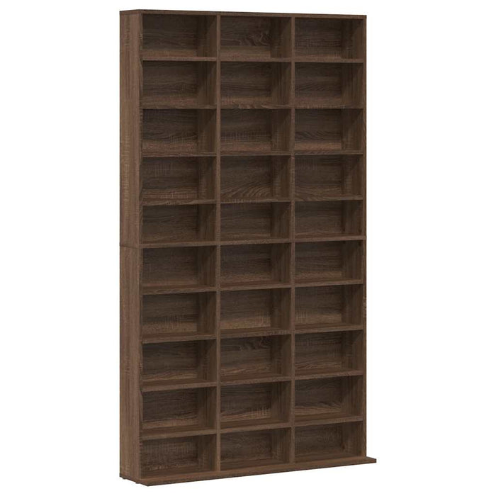 Dulap CD-uri, stejar maro, 102x23x177,5 cm, lemn prelucrat WALTI