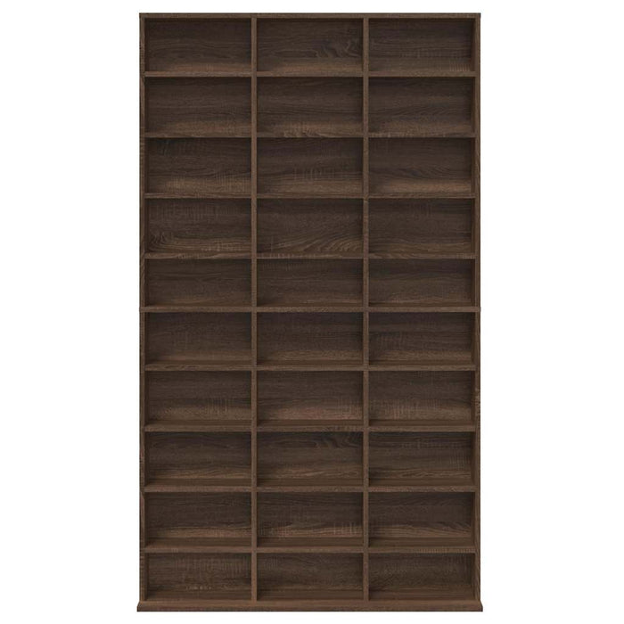 Dulap CD-uri, stejar maro, 102x23x177,5 cm, lemn prelucrat WALTI