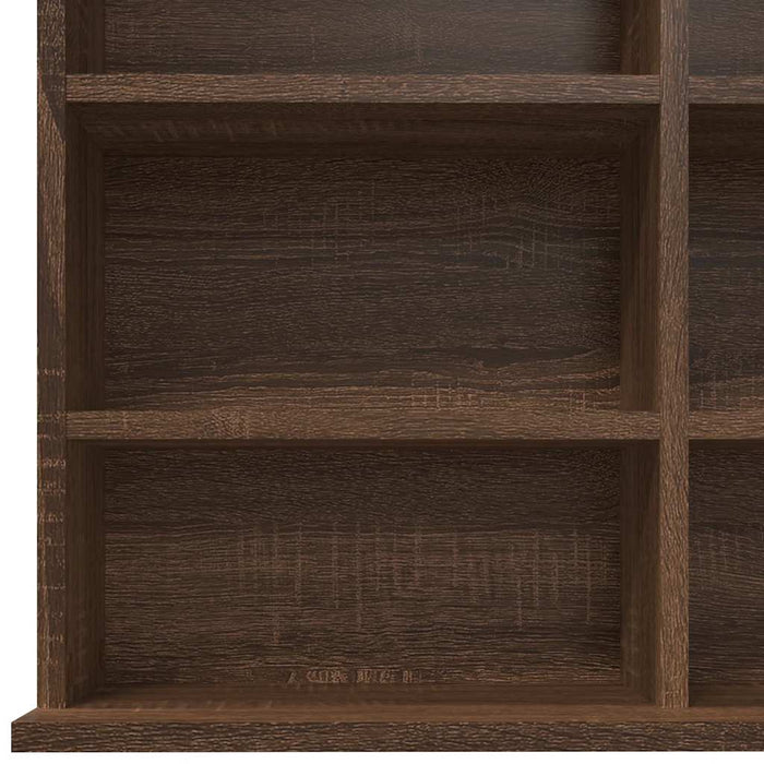 Dulap CD-uri, stejar maro, 102x23x177,5 cm, lemn prelucrat WALTI