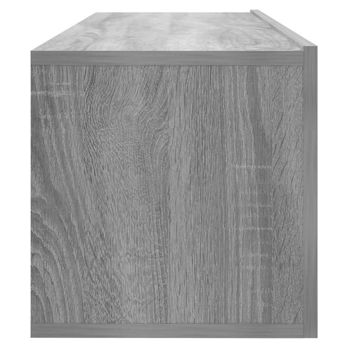 Comodă TV de perete, gri sonoma, 100x30x30 cm, lemn prelucrat - WALTI WALTI