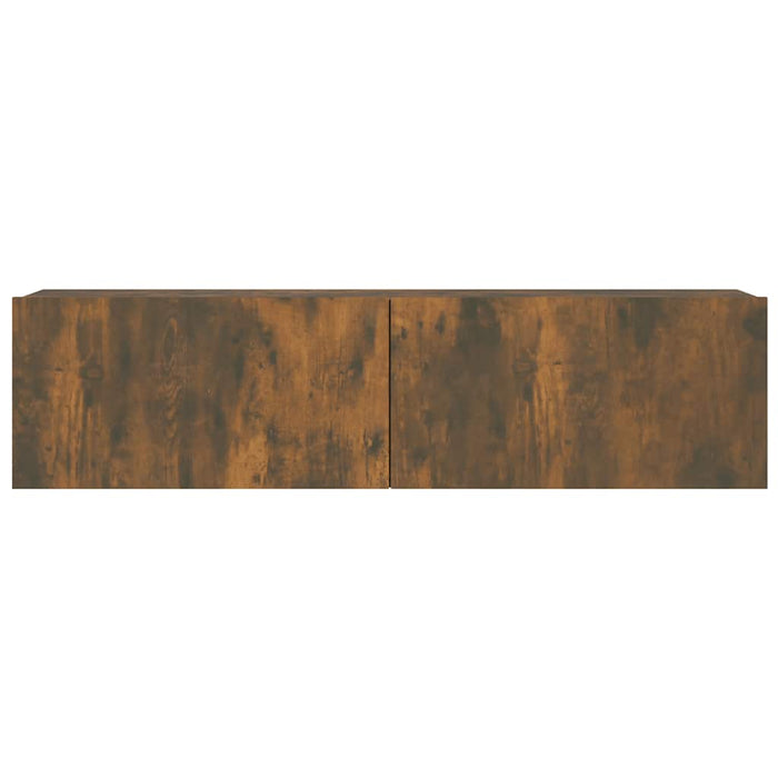 Comodă TV de perete stejar afumat 120x30x30 cm lemn compozit - WALTI WALTI