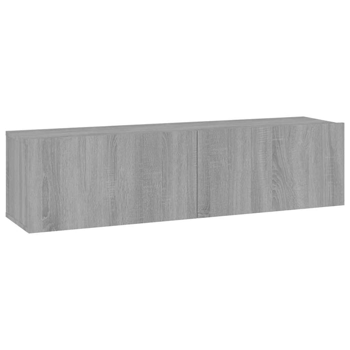 Comodă TV de perete, gri sonoma, 120x30x30 cm, lemn compozit - WALTI WALTI