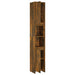Dulap de baie, stejar fumuriu, 30x30x183,5 cm, lemn prelucrat - WALTI WALTI