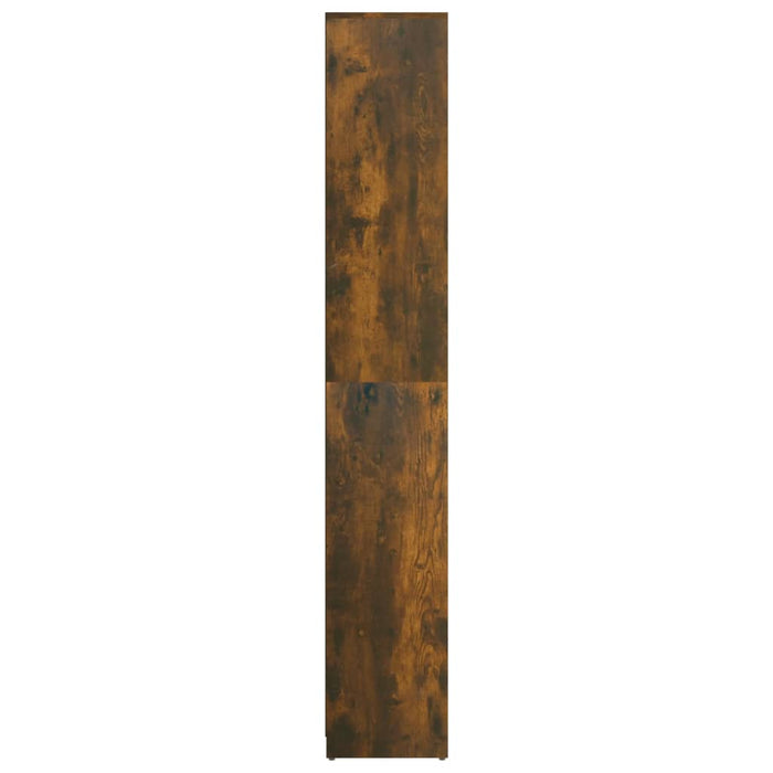Dulap de baie, stejar fumuriu, 30x30x183,5 cm, lemn prelucrat - WALTI WALTI
