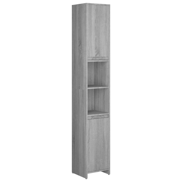 Dulap de baie, sonoma gri, 30x30x183,5 cm, lemn prelucrat - WALTI WALTI