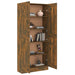 Bibliotecă, stejar fumuriu, 82,5x30,5x185,5 cm, lemn prelucrat - WALTI WALTI