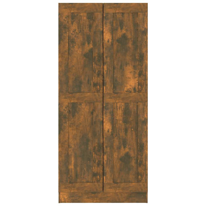 Bibliotecă, stejar fumuriu, 82,5x30,5x185,5 cm, lemn prelucrat - WALTI WALTI