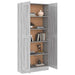 Bibliotecă, gri sonoma, 82,5x30,5x185,5 cm, lemn prelucrat - WALTI WALTI