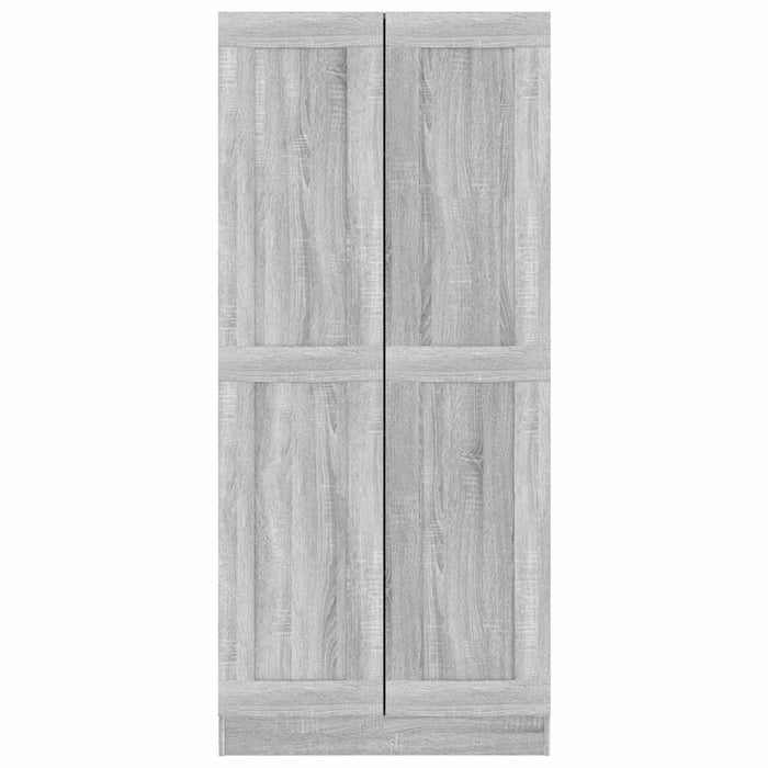 Bibliotecă, gri sonoma, 82,5x30,5x185,5 cm, lemn prelucrat - WALTI WALTI
