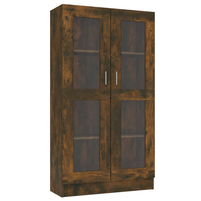 Dulap vitrină, stejar fumuriu, 82,5x30,5x150 cm, lemn prelucrat - WALTI WALTI