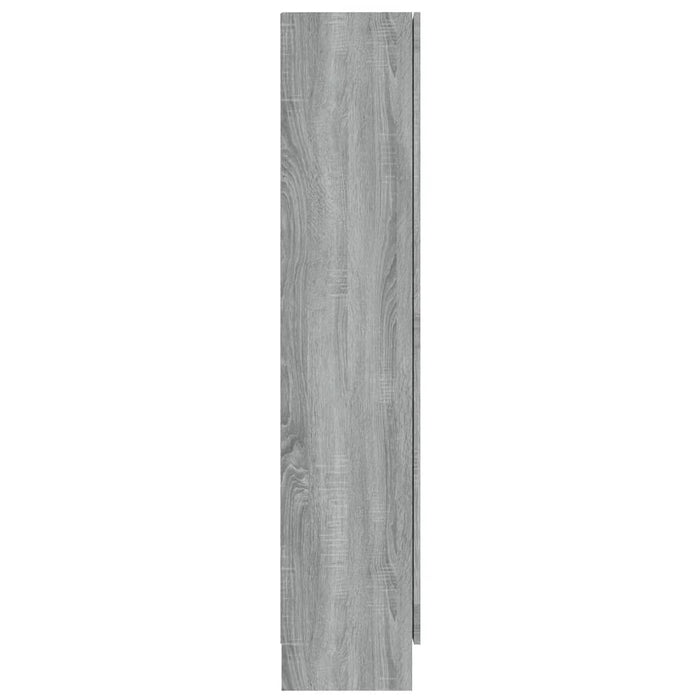 Dulap vitrină, gri sonoma, 82,5x30,5x150 cm, lemn prelucrat - WALTI WALTI