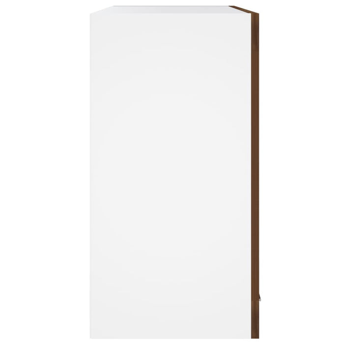 Dulap de sticlă suspendat “Lyon”, stejar maro, 60x31x60 cm lemn - WALTI WALTI