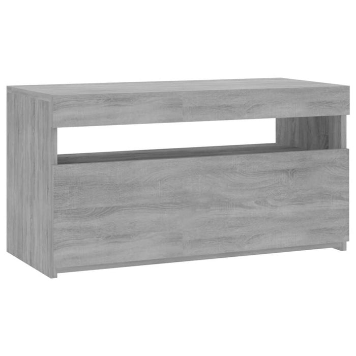Comodă TV cu lumini LED, sonoma gri, 75x35x40 cm - WALTI WALTI