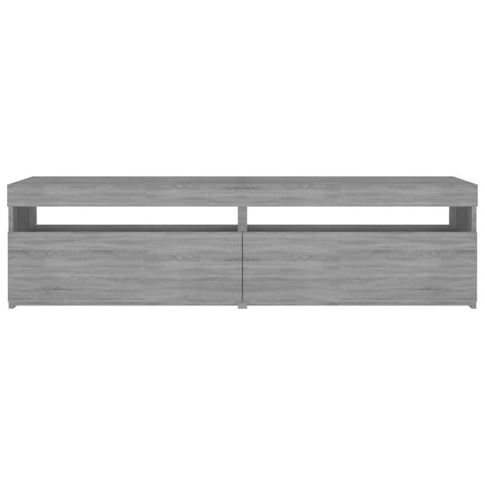 Comodă TV cu lumini LED, 2 buc., Sonoma gri, 75x35x40 cm - WALTI WALTI