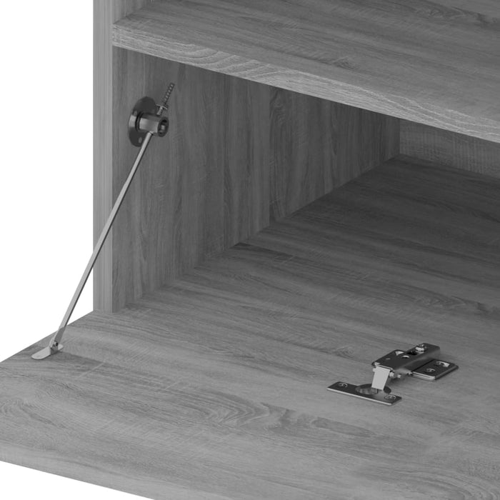 Comodă TV cu lumini LED, 2 buc., Sonoma gri, 75x35x40 cm - WALTI WALTI