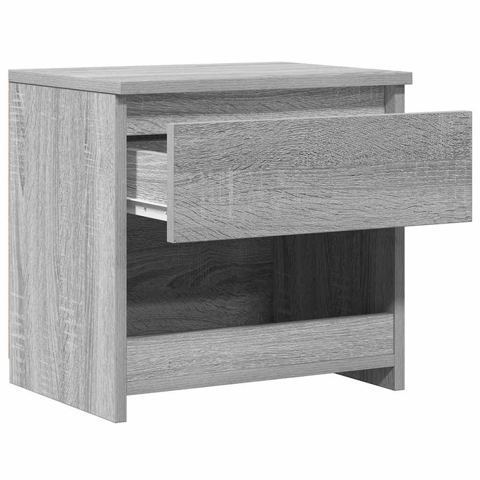 Noptiere, 2 buc., Sonoma gri, 40x30x39 cm, lemn prelucrat - WALTI WALTI