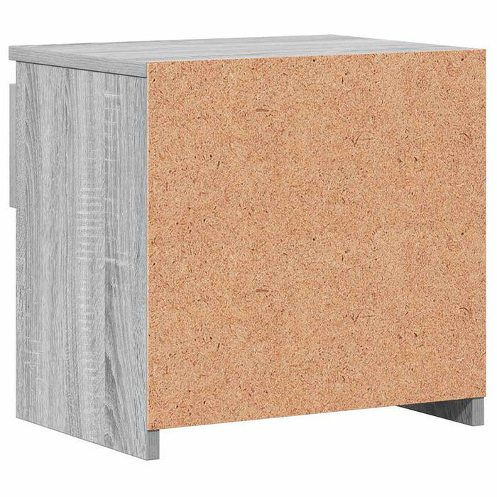 Noptiere, 2 buc., Sonoma gri, 40x30x39 cm, lemn prelucrat - WALTI WALTI