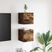 Comode TV montaj pe perete 2 buc. stejar fumuriu 30,5x30x30 cm - WALTI WALTI