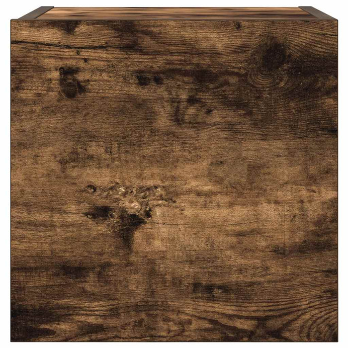 Comode TV montaj pe perete 2 buc. stejar fumuriu 30,5x30x30 cm - WALTI WALTI