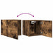 Comode TV montaj pe perete 2 buc. stejar fumuriu 30,5x30x30 cm - WALTI WALTI