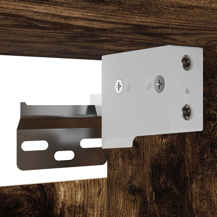 Comode TV montaj pe perete 2 buc. stejar fumuriu 30,5x30x30 cm - WALTI WALTI
