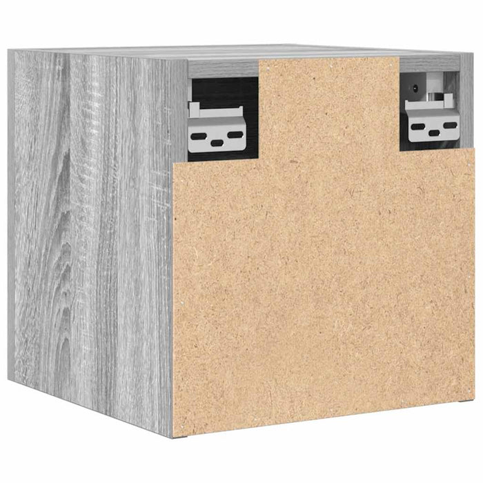 Dulap TV montaj pe perete, 2 buc., sonoma gri, 30,5x30x30 cm WALTI