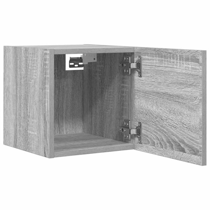 Dulap TV montaj pe perete, 2 buc., sonoma gri, 30,5x30x30 cm WALTI