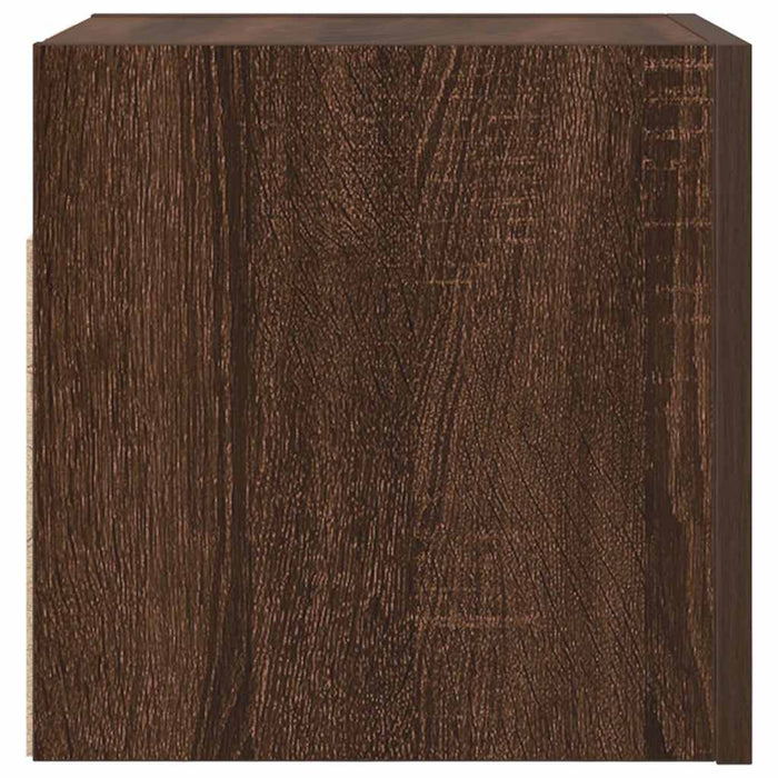 Dulap TV montaj pe perete, stejar maro, 30,5x30x30 cm WALTI