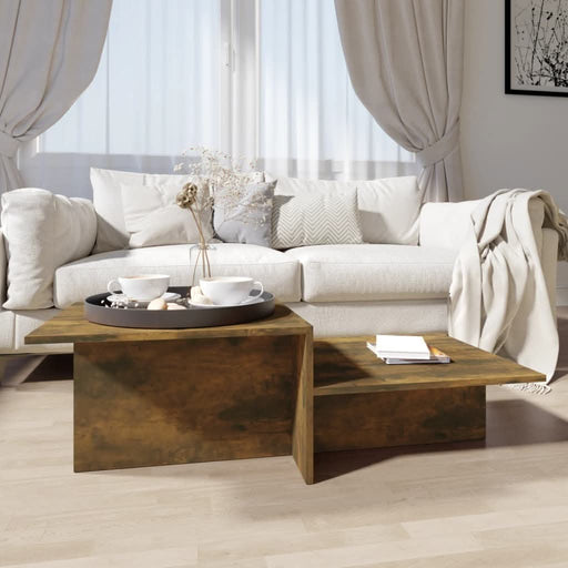 Măsuță de cafea, stejar fumuriu, 111,5x50x33 cm, lemn prelucrat - WALTI WALTI