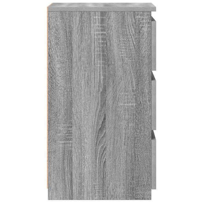 Noptiere, 2 buc., gri sonoma, 40x35x62,5 cm, lemn prelucrat - WALTI WALTI
