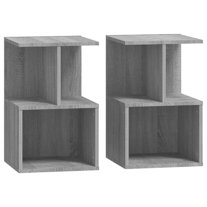 Noptiere, 2 buc., sonoma gri, 35x35x55 cm, lemn prelucrat - WALTI WALTI