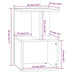 Noptiere, 2 buc., sonoma gri, 35x35x55 cm, lemn prelucrat - WALTI WALTI