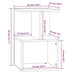 Noptiere, 2 buc., stejar maro, 35x35x55 cm, lemn prelucrat - WALTI WALTI