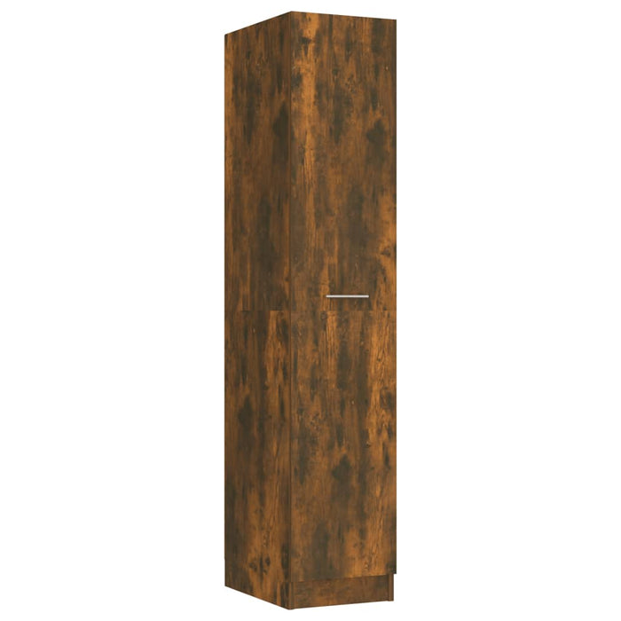 Dulap de farmacie stejar fumuriu 30x42,5x150 cm lemn prelucrat WALTI