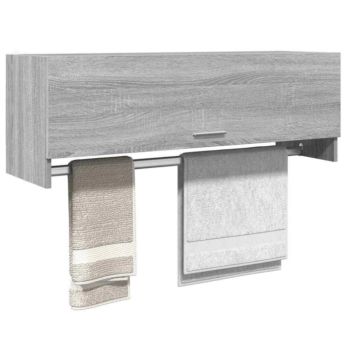 Șifonier, gri sonoma, 100x32,5x35 cm, lemn prelucrat - WALTI WALTI