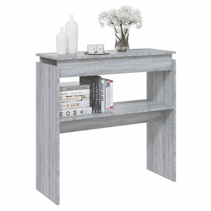 Măsuță consolă, gri sonoma, 80x30x80 cm, lemn prelucrat - WALTI WALTI
