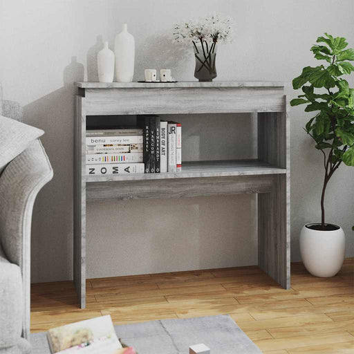 Măsuță consolă, gri sonoma, 80x30x80 cm, lemn prelucrat - WALTI WALTI