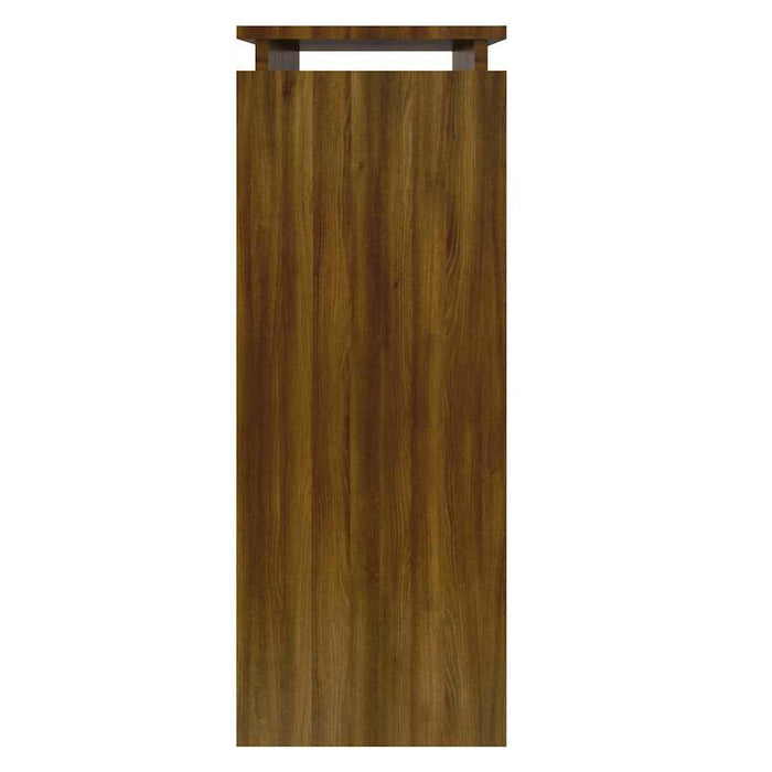 Măsuță consolă, stejar maro, 80x30x80 cm, lemn prelucrat WALTI