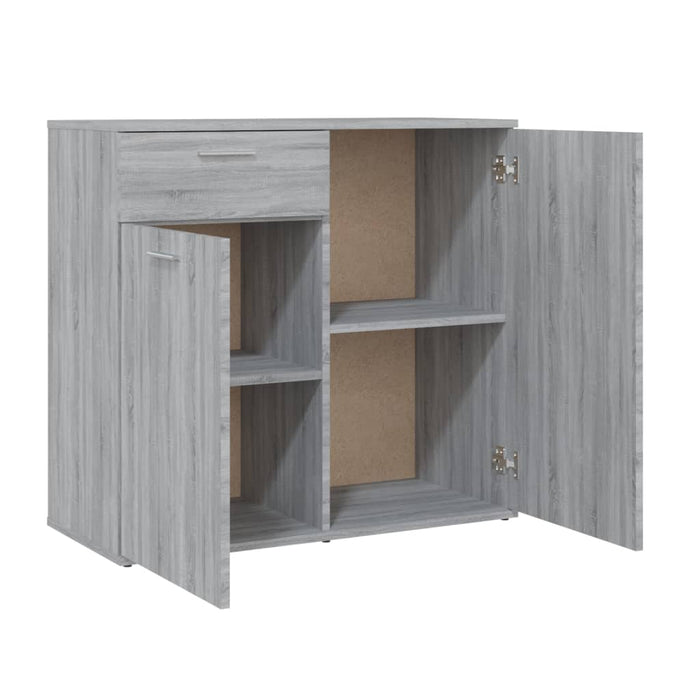 Dulap, sonoma gri, 80x36x75 cm, lemn compozit WALTI