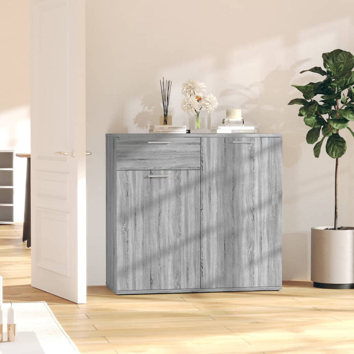 Dulap, sonoma gri, 80x36x75 cm, lemn compozit WALTI