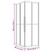 Cabină de duș, 90x70x180 cm, ESG mat - WALTI WALTI