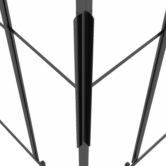 Cabină de duș, negru, 80x80x180 cm, ESG semi-mată - WALTI WALTI