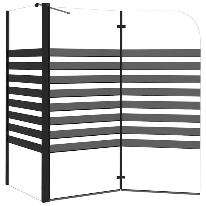 Cabină de baie, 120x68x130 cm, sticlă securizată, dungi - WALTI WALTI